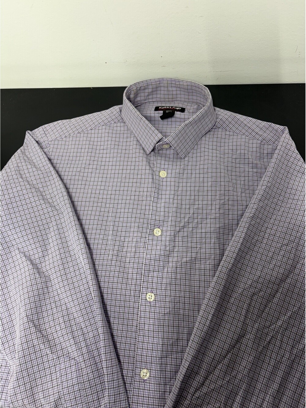 Kirkland Signature Men's Long Sleeve Button-Down Shirt Size M 15-15.5 34/35
